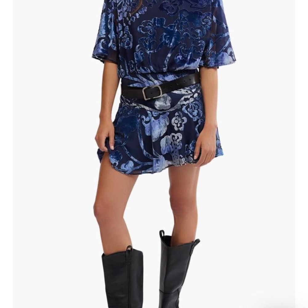 Free People Drop waist velvet tunic/dress